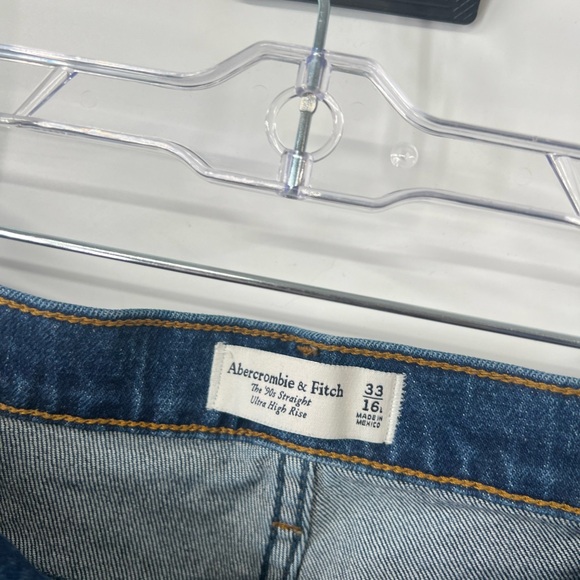 Abercrombie & Fitch The ‘90s Straight Jeans Ultra High Rise LONG - Picture 3 of 8